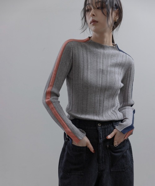 【完売美品】eimee law エイミーロウ　メッシュ　ニット　ブルゾン　カーキ 完売美品】eimee law エイミーロウ メッシュ ニット ブルゾン カーキ