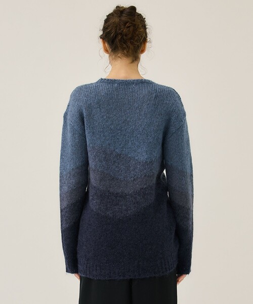 RUMCHE ニット 「RUMCHE/(ラム・シェ)」Gradation Shirring Knit