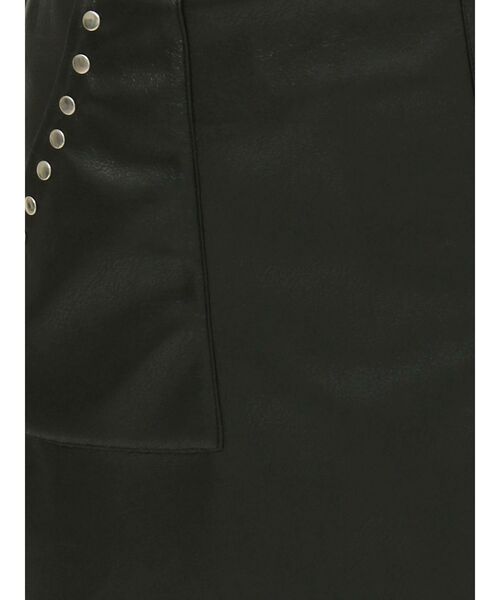 EVRIS（エヴリス） スカート フェイクレザースタッズミニスカート