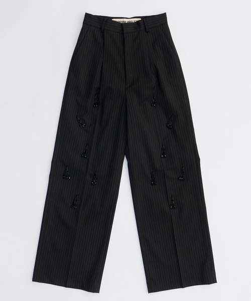 PRANK PROJECT ビジューパンツ Bijou Pants PRANK PROJECT｜デニムサイハイブーツパンツ/Denim Thigh High