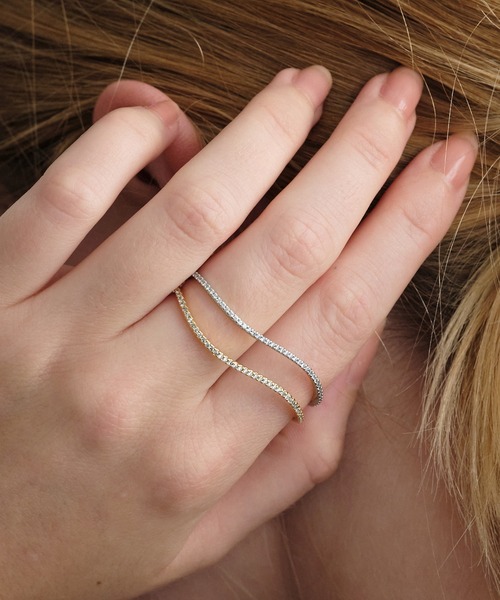 【SHAPES STUDIO】Thin Double Band 18K リング *送料/関税込み* ゴールド]ダブルスリムラインリング – CENE