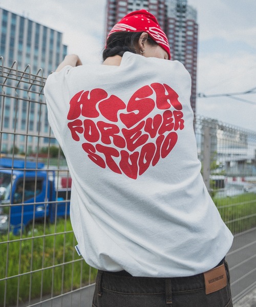 WISH FOR EVER（ウィッシュフォーエバー） tシャツ DRAW CODE HEART