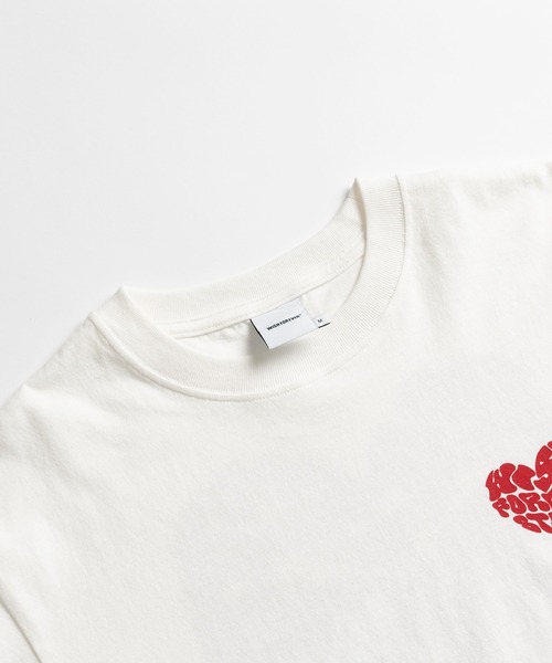 WISH FOR EVER tシャツ DRAW CODE HEART BACK PRINT T/ドロー