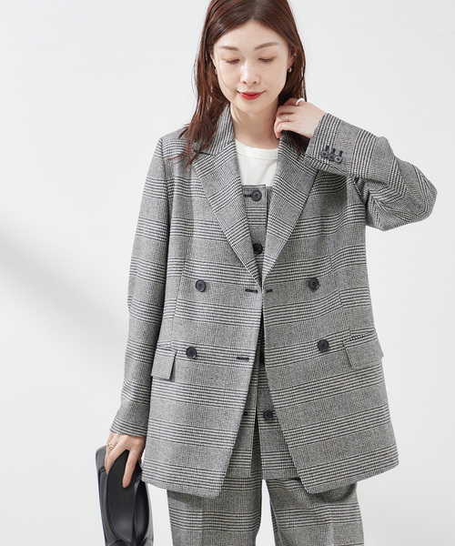 journal standard LESSAGE チェックダブルジャケット 38 journal standard L'essage（ジャーナルスタンダードレサージュ