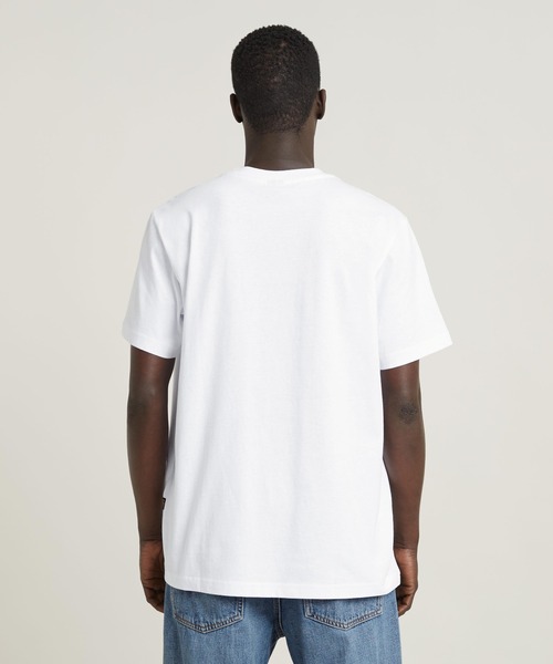 送料込★G-Star★Boombox Cartoon Loose 半袖Tシャツ G-STAR RAW tシャツ BOOMBOX CARTOON LOOSE T-SHIRT/アート