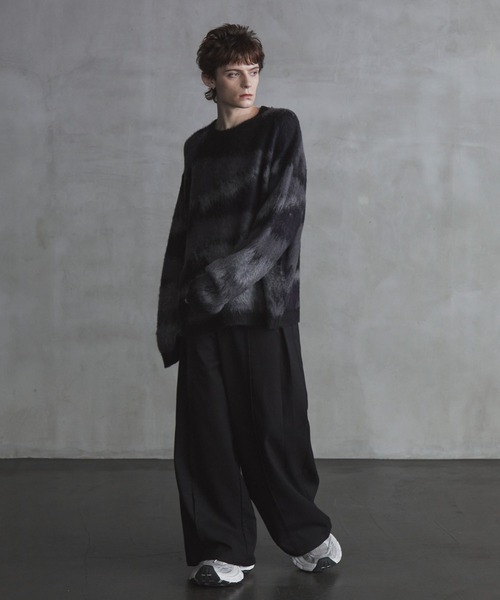 AURALEE シャギーニット　ブラック　コットンニット　セーター　メンズ　無地 楽天市場】auralee ニット（カラーグレー）（ニット・セーター