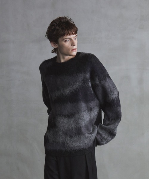 AURALEE シャギーニット　ブラック　コットンニット　セーター　メンズ　無地 楽天市場】【ブラックフライデー】ニット ウォッシャブル クルーネック