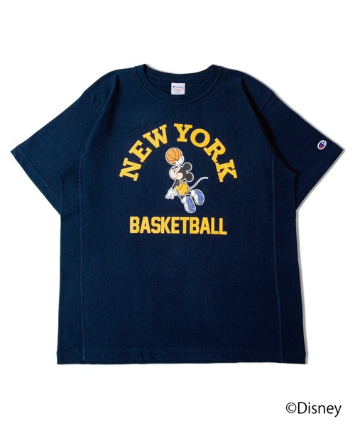 ミッキー　Champion REVERSE WEAVE Tシャツ 限定】Champion リバースウィーブ Tシャツ プリントT
