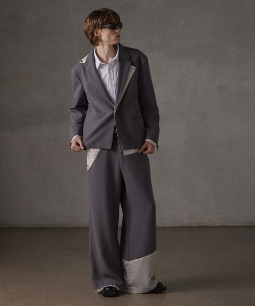 GRANCY スラックス 「GRANCY」Reverse LayeredDesign Slacks