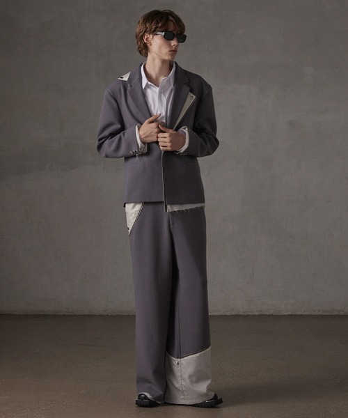 GRANCY スラックス 「GRANCY」Reverse LayeredDesign Slacks