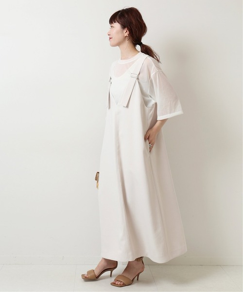 Spick & Span」 サロペットスカート 36 ホワイト レディース  