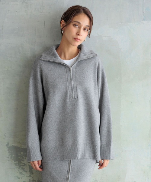 ニット セーター ANY（エニィ） ニット セーター 「8色展開」Vネックデイリーニット