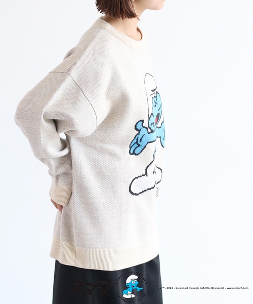 ニット セーター 「SMURFS/スマーフ」ヴィンテージジャガードニット レディース メンズ cepo ニット セーター 「SMURFS/スマーフ」ヴィンテージ