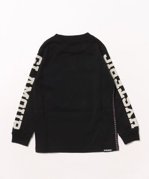 ヒスミニ　長袖Tシャツ HYSTERIC MINI tシャツ STEP BY M LOGO長袖Tシャツ キッズ 子供