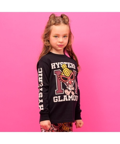 HYSTERIC MINI tシャツ STEP BY M LOGO長袖Tシャツ キッズ 子供