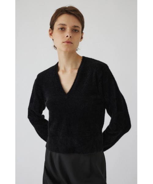 RIM.ARK ニット セーター Shaggy v neck knit tops シャギーブイネック