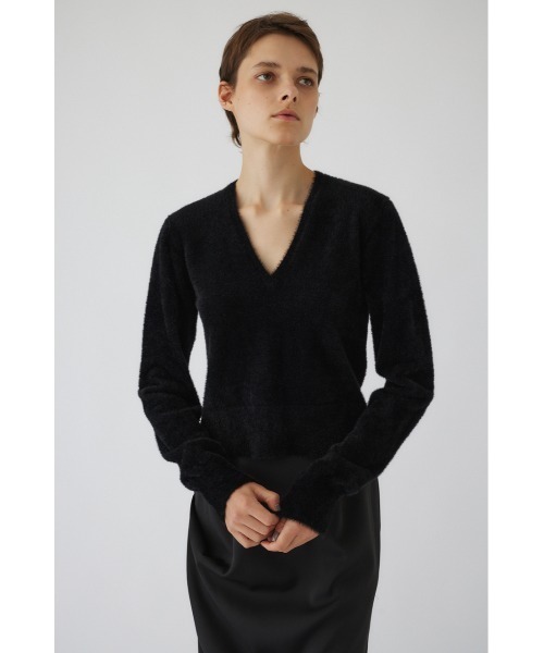 RIM.ARK ニット セーター Shaggy v neck knit tops シャギーブイネック