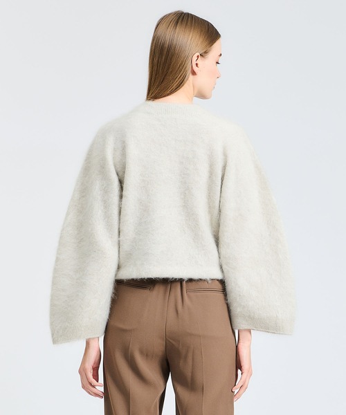 エストネーション ESTNATION 24AW  ピュアファーカシミヤ カーディガン F 茶 /MI ■OS レディース ESTNATION ニット セーター / ピュアファーカシミヤ