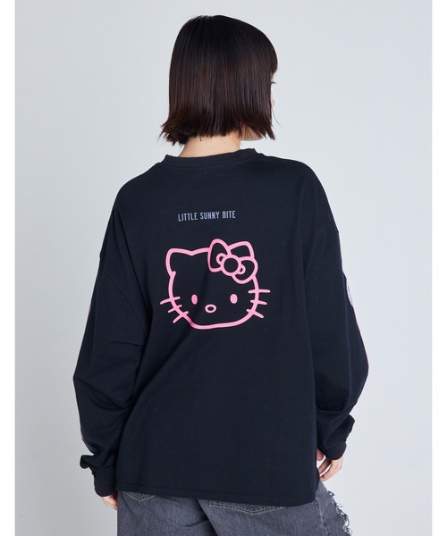 tシャツ 「HELLO KITTY x little sunny bite」 long tee レディース メンズ Little sunny bite tシャツ 「HELLO KITTY x little bite」 long