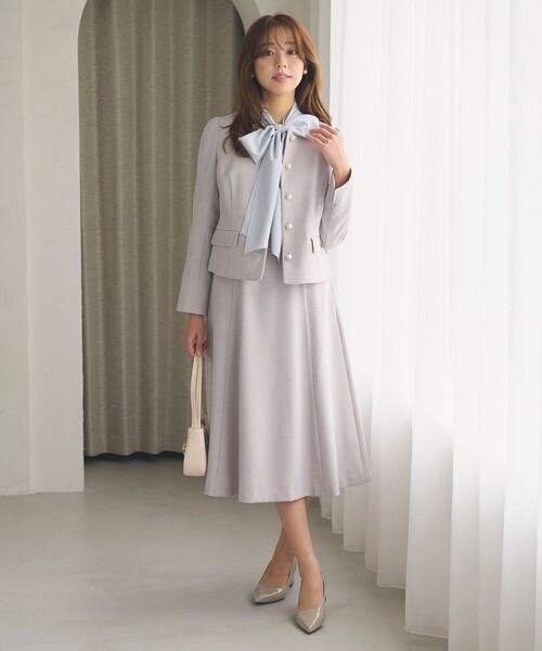 Feroux（フェルゥ） セットアップ 「洗える」パールボタンジャケット