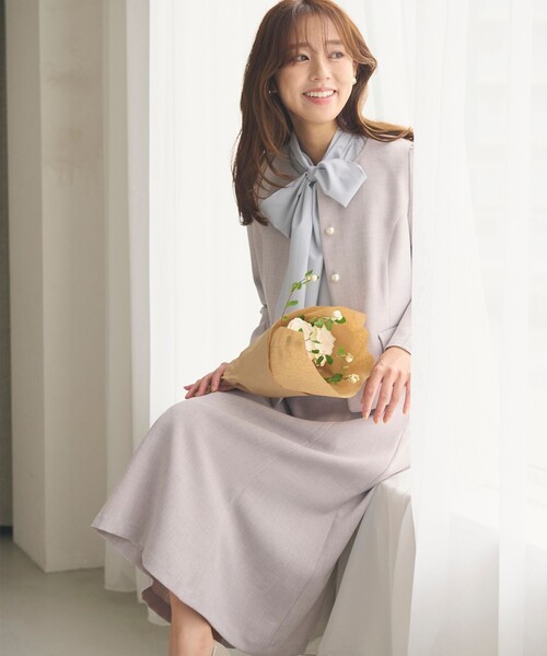 Feroux（フェルゥ） セットアップ 「洗える」パールボタンジャケット