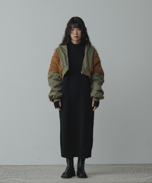 ma1 ma-1 knit docking MA-1/ニットドッキングMA-1 レディース