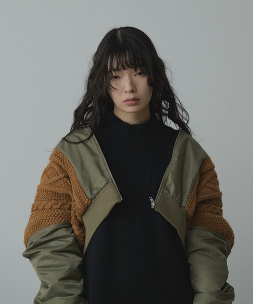 ma1 ma-1 knit docking MA-1/ニットドッキングMA-1 レディース