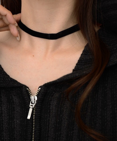 TONE SELECT GOODS チョーカー 「float」ベロア シンプル チョーカー