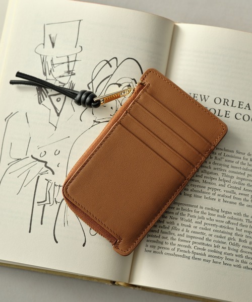 レザー フラップ式 カードケースキャメル レザー フラップ式 カードケースキャメル