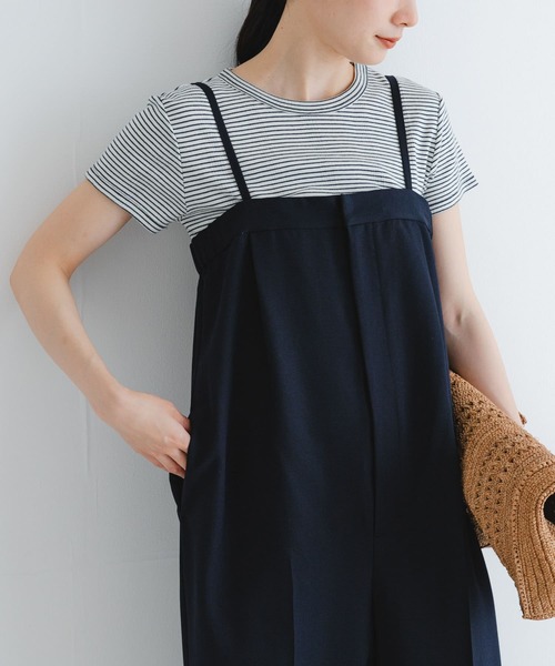 URBAN RESEARCH サロペット オーバーオール Iラインベア