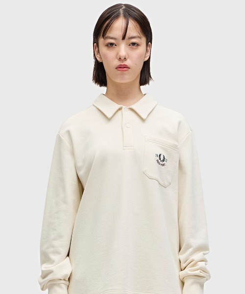 【至高のクオリティ】FRED PERRY Collared スウェットシャツ FRED PERRY トレーナー スウェット Embroidered Champion