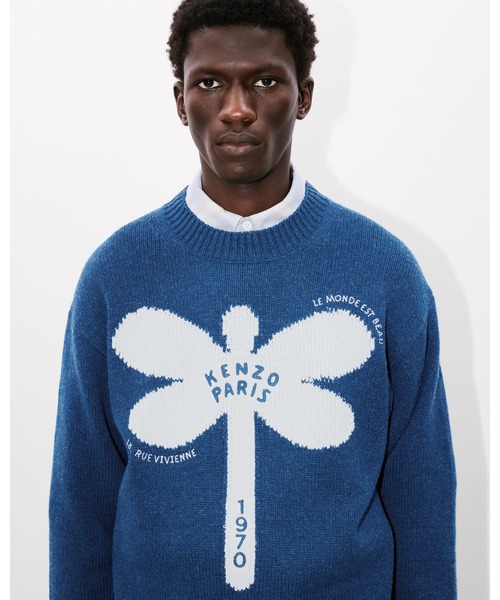 'KENZO Dragonfly' エンブロイダリー ウール ジャンパー メンズ