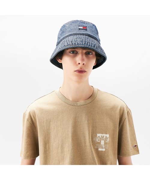 TOMMY JEANS 帽子 ハット ヘリテージデニムバケットハット