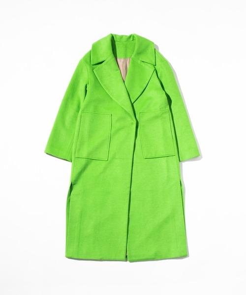 「WCJ」 チェスターコート FREE グレー レディース_画像2