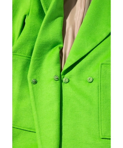 「WCJ」 チェスターコート FREE グレー レディース_画像7