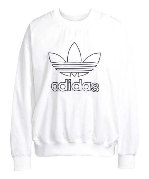 トレーナー スウェット adidas Originals ADICOLOR WOVEN NYLON OUTLINE TREFOIL CREW（アディダ adidas トレーナー スウェット Originals ADICOLOR WOVEN NYLON
