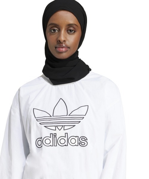 トレーナー スウェット adidas Originals ADICOLOR WOVEN NYLON OUTLINE TREFOIL CREW（アディダ adidas トレーナー スウェット Originals ADICOLOR WOVEN NYLON