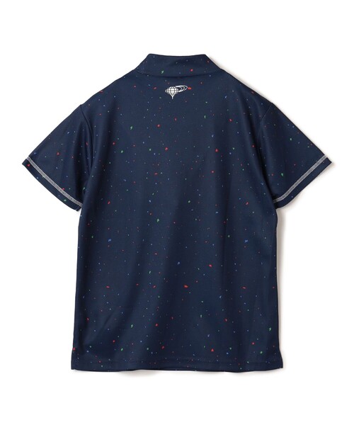 tシャツ 「吸水速乾/UVカット/伸縮性」「WOMEN」ORANGE LABEL / カラーネップ プリント モックネックシャツ レディース BEAMS GOLF tシャツ 「吸水速乾/UVカット/伸縮性」「WOMEN