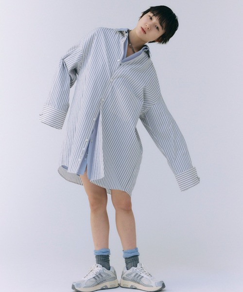 JOSE MOON ブラウス シャツ JOSEMOON STRIPE SHIRT/ジョゼムーン