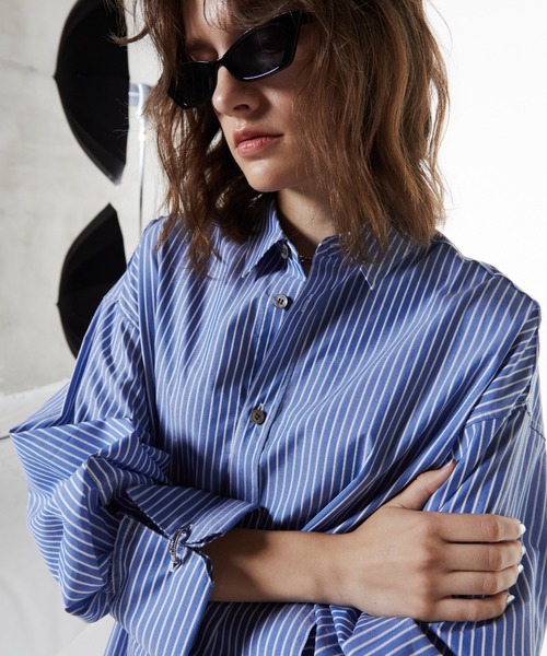JOSE MOON ブラウス シャツ JOSEMOON STRIPE SHIRT/ジョゼムーン