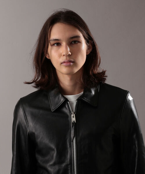 Schott N.Y.C（ショット） 「schott」 レザーブルゾン LARGE ブラック