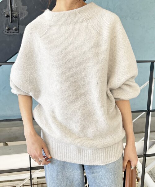 【あくび様】クローブ ドルマンスリーブ ニット 柄　ベージュ あくび様】クローブ ドルマンスリーブ ニット 柄 ベージュ 楽天市場