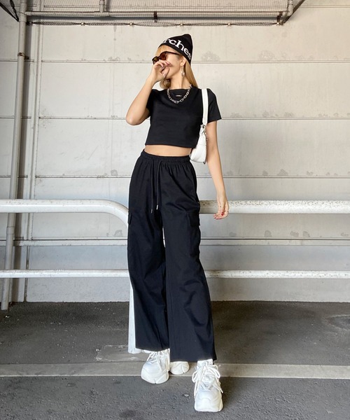 non-hedge（ノンヘッジ） セットアップ シルバープレートTシャツカーゴ