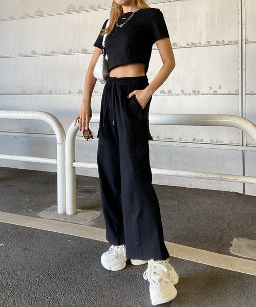 non-hedge（ノンヘッジ） セットアップ シルバープレートTシャツカーゴ