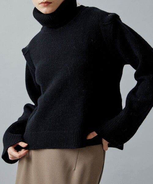 「WRAPINKNOT」 長袖ニット 0 ブラック レディース_画像2