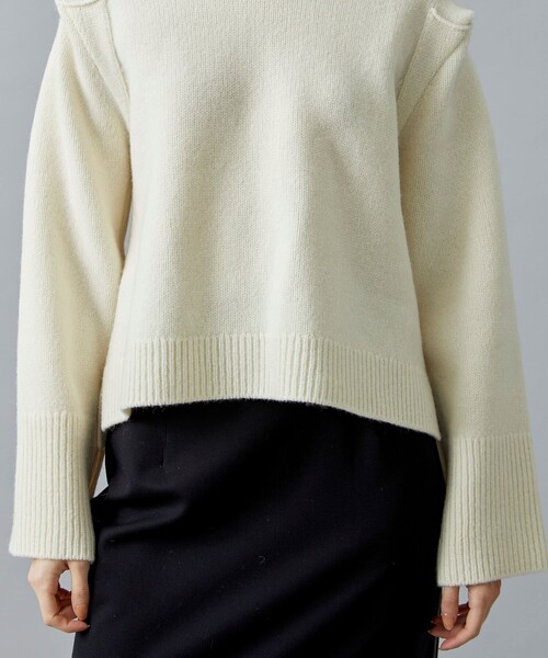 「WRAPINKNOT」 長袖ニット 0 ブラック レディース_画像6