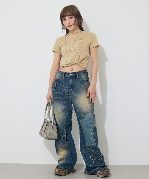 tシャツ 「限定カラーあり」PATCH LOGO COMPACT T/SH パッチロゴ コンパクト Tシャツ 半袖 夏服 レディース 限定カラーあり】PATCH LOGO COMPACT T/SH パッチロゴ