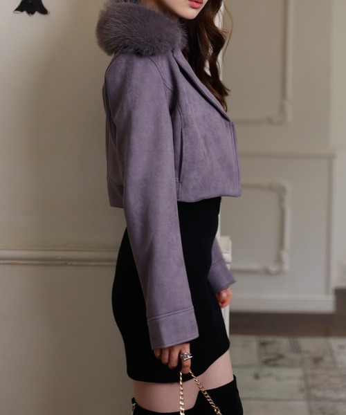 「LIPSERVICE」 ライダースジャケット S モカ レディース_画像5