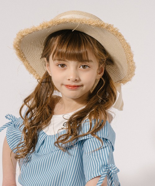 フランス　アンティーク　チャイルド　ハット　レース　リボン　子供用　少女用 フランス アンティーク チャイルド ハット レース リボン 子供用