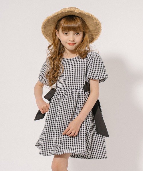 フランス　アンティーク　チャイルド　ハット　レース　リボン　子供用　少女用 パール付きキラキラチュールリボンハット(48~54cm)(48cm